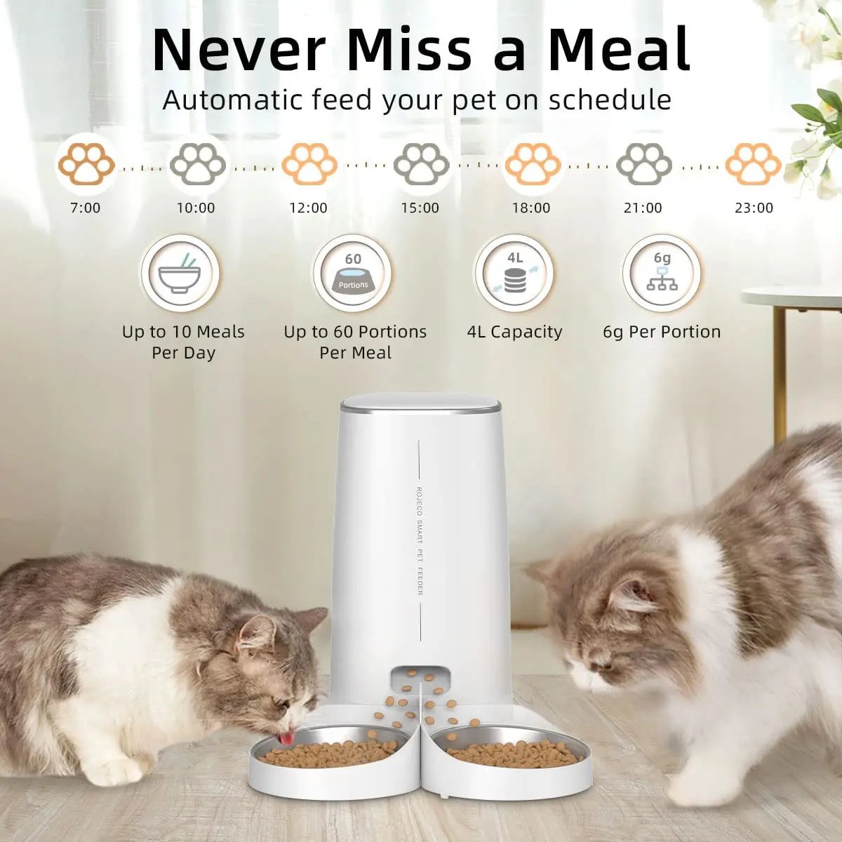 Automatic Cat Feeder: Must-Have WiFi Smart Dispenser 4L - Image 2