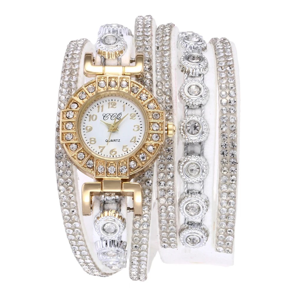 Rhinestone Leather Wrap Quartz Watch: Stunning & Affordable Style - Image 6