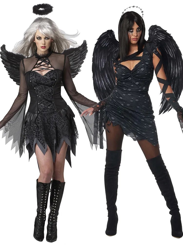 Women Sexy Fallen Angel Halloween Costume - Stunning Best Cosplay Outfit