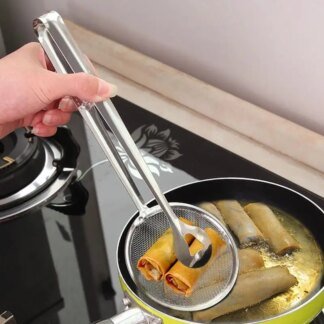 Stainless Steel Colander BBQ Food Clip: Must-Have Kitchen Tool