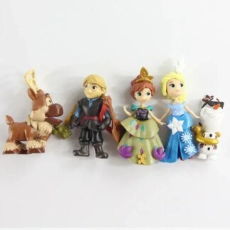 Frozen Princess Action Figure Toys - Stunning 5pcs Gift Set