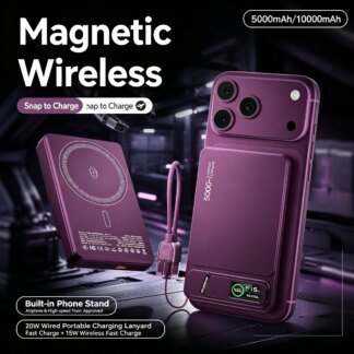 New Travel Metal CCC Powerbank Phone Charger Backup Battery for Magsafe iPhone 18 Pro Max 17 16 Wireless Charger for iWatch 12