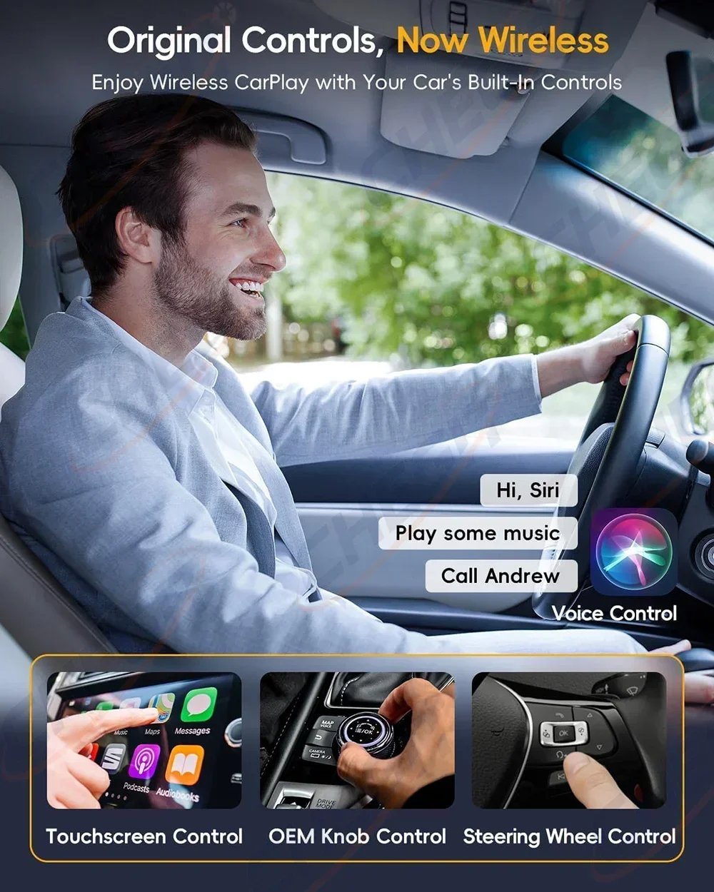 Wireless CarPlay Adapter Android Auto AI Box Android 14 - Image 6