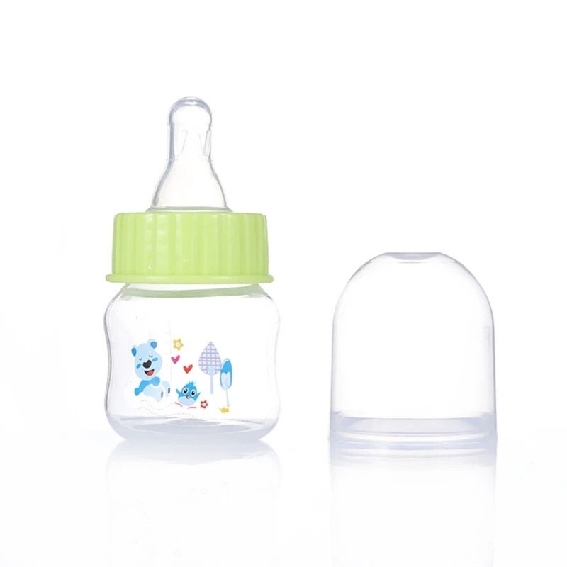 Mini Baby Bottle 50ml Wide Neck BPA Free PP Silicone - Image 3