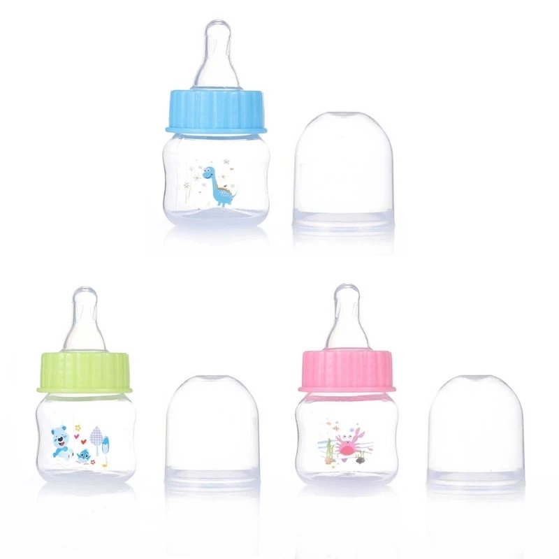 Mini Baby Bottle 50ml Wide Neck BPA Free PP Silicone
