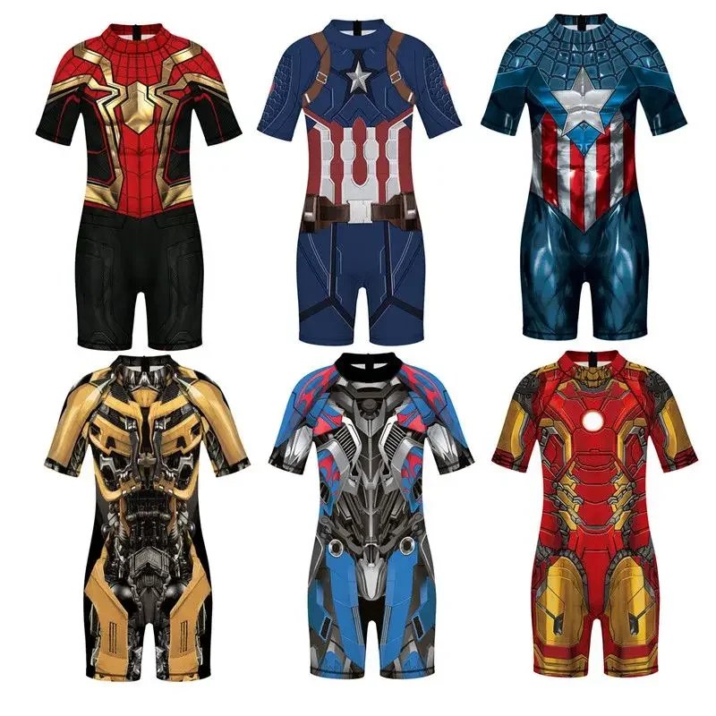 Kids Character Swimmers One Piece Digital Print S to XL - Image 6