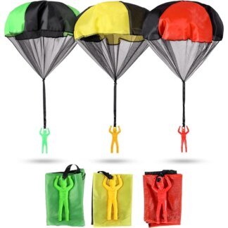 Tangle Free Parachute Toy 3 Pack Outdoor Flying Toy for Kids