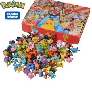 Pokemon Figure Toys 144 Piece Set 2 to 3cm Mini Figures