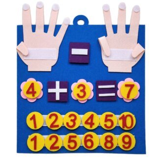 Felt Finger Counting Toy 20 Piece Montessori Math Set for Toddlers