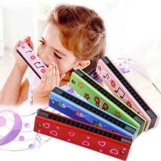 Wooden Harmonica Toy for Kids, Early Education Musical Instrument