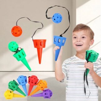 Catch Ball Game Set with Scoops for Kids Hand Eye Coordination