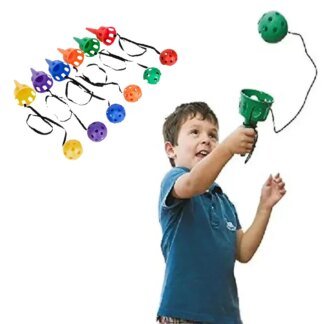 Throw and Catch Set with Plastic Scoops and Balls for Kids