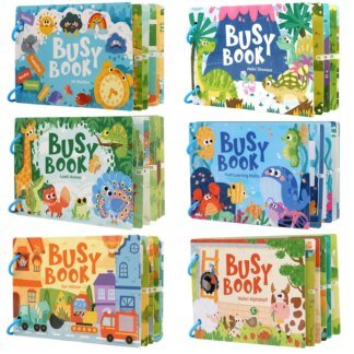 Reusable Activity Books for Kids Ages 3+ Matching Games