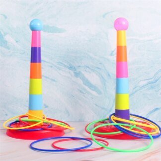 Ring Toss Stacking Cups 2 in 1 Game for Kids Aged 3 Plus