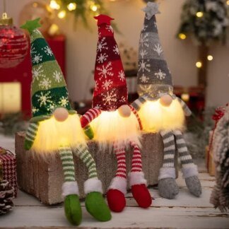 Christmas Faceless Doll Gnome Ornaments: Stunning LED Gift