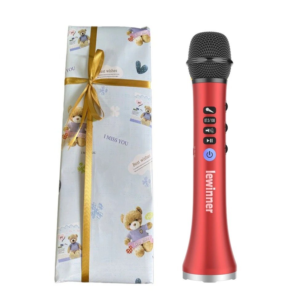 red with gift wrap
